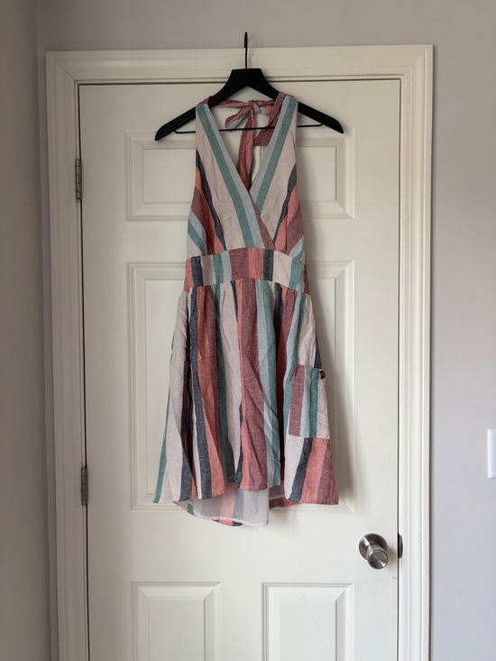 American Eagle Outfitters Dresses & Skirts - American Eagle Outfitters Multicolor Striped Halter Mini Dress